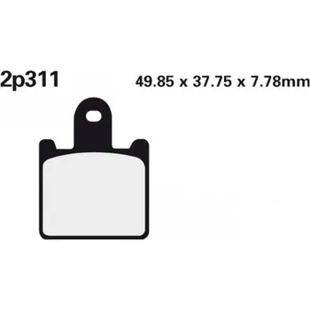 Brzda pro motocykl Přední brzdové destičky Nissin Kawasaki ZX-6R 600 Ninja (Rad.cal) 2009 - 2012 směs ST