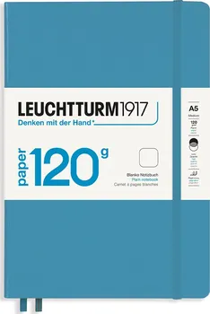 Zápisník Leuchtturm 1917 Medium 120 g/m2 A5 Nordic Blue čistý