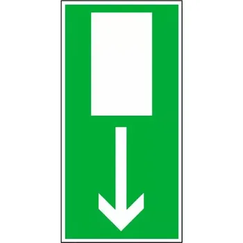 samolepka Tabulka – Nouzový východ, 15 × 30 cm