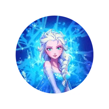 Jedlá dekorace na dort ELZA tm. modrá, VARIANTA Jedlý papír 1002