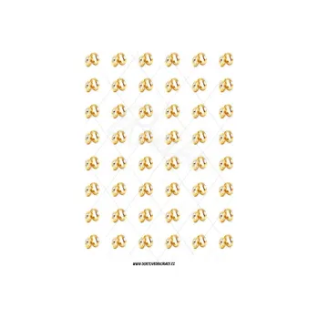 Jedlá dekorace na dort PRSTENY s119