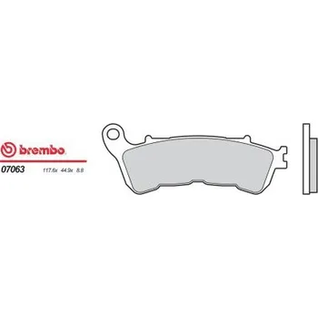 Motodíl Přední brzdové destičky Brembo Honda 300 SH I 2007 - směs XS