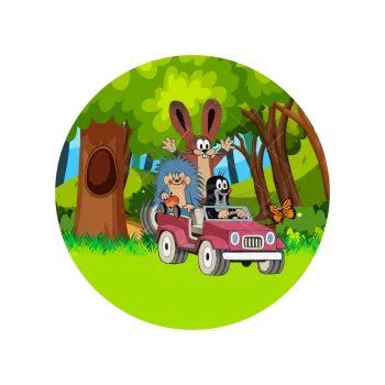 Jedlá dekorace na dort KRTEK v lese, VARIANTA Jedlý papír 700