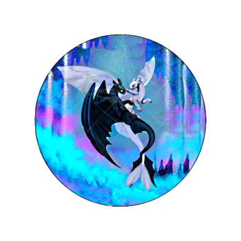 Jedlá dekorace na dort DRACI v letu, VARIANTA Jedlý papír 477