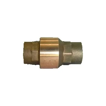 Ventil zpětný ventil, mosaz, šoupátko plast polyeterimid, těsnění FKM, tepl. média -10 / + 130 [°C], připojení 1", 100001-1"