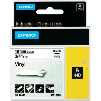 Pásek do tiskárny DYMO vinylová páska Rhino D1 19 mm × 5,5 m, černá na bílé