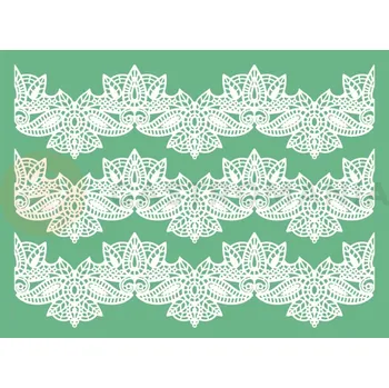 Výroba svíčky Silikonová forma na krajky a dekorační vzory - 300x400 mm - TMD06 | PAVONI, Magic Decor