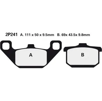 Brzda pro motocykl Zadní brzdové destičky Nissin Kawasaki GTR 1000 1994 - 1998 směs NS