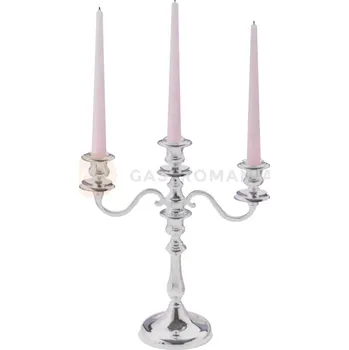 Vánoční svícen Svícen tříramenný 325x290 mm | CONTACTO, Silver Line