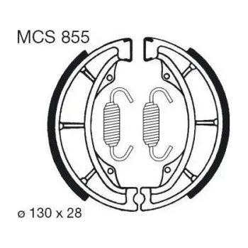Motodíl Zadní brzdové destičky TRW / Lucas Hyosung GA 125 F 2000 - 2006