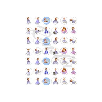 Jedlá dekorace na dort SOFIE kolečka, VARIANTA Jedlý papír 577