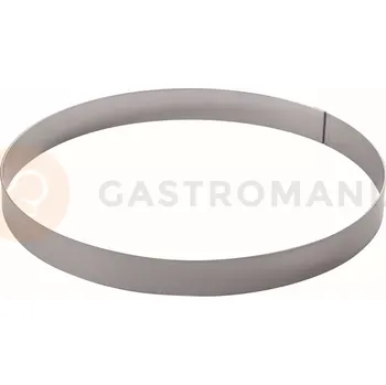 Výroba svíčky Cukrářský ráfek kulatý - 180 mm x 20 mm - 1H2X18 | MARTELLATO, STAINLESS STEEL BANDS