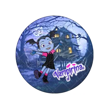 Jedlá dekorace na dort VAMPIRINA a strašidelný dům, VARIANTA Jedlý papír 1243
