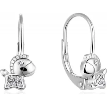 Náušnice Dětské stříbrné náušnice koník