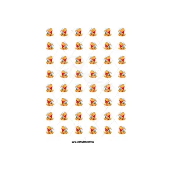 Jedlá dekorace na dort MEDVÍDEK PÚ s115