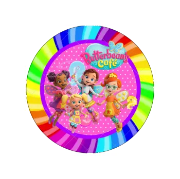 Jedlá dekorace na dort FAZOLČINA KAVÁRNA duha, VARIANTA Jedlý papír 1260