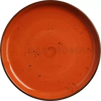 Talíř Talíř z porcelánu s vysokým okrajem, Ø 21 cm, oranžový | FINE DINE, Kolory Ziemi Dahlia