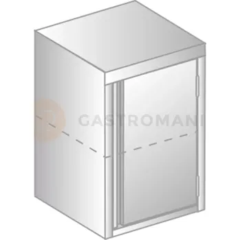 Dětská skříň Závěsná skříňka z nerezové oceli 500x300x600 mm | DORA METAL, DM-3312