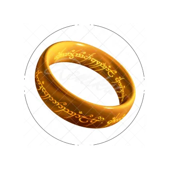 Jedlá dekorace na dort PRSTEN, VARIANTA Jedlý papír 53