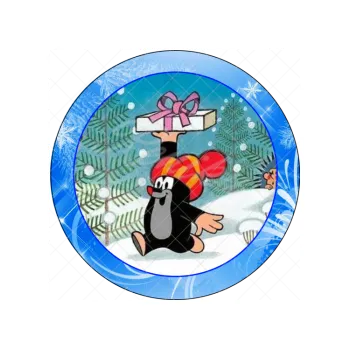 Jedlá dekorace na dort KRTEK a dárek, VARIANTA Jedlý papír 819