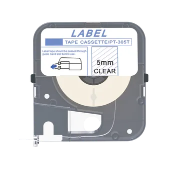 Max LM-305T, 5mm x 8m, průhledná kompatibilní páska