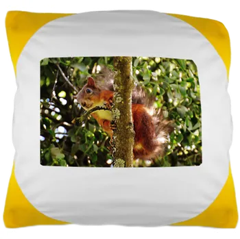 Polštář polštář FUNKY žlutý 40x40 s Vaší fotografií