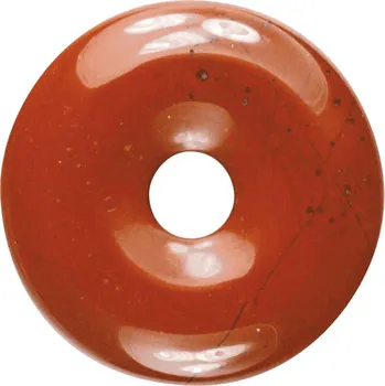 Milujeme Kameny Jaspis červený - donut cca 2 cm 35072