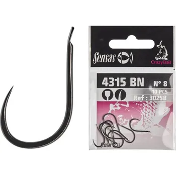 Rybářský háček 10ks - Háček Sensas Crazy Bait 4315 Barbless Velikost 12