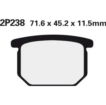 Brzda pro motocykl Přední brzdové destičky Nissin Suzuki GSX 750 ES, EF, STS 1986 - 1988 směs NS