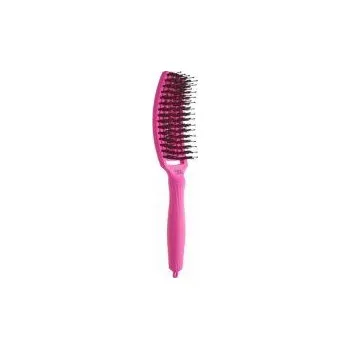 kartáč na vlasy Olivia Garden Fingerbrush Neon Pink - Profesionální kartáč na vlasy
