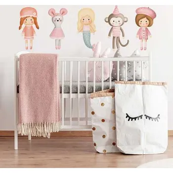 Samolepící dekorace Nálepky na zeď panenky - Plotbase, s.r.o., 80x40 cm