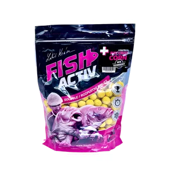 Boilies LK Baits Fish Activ Plus Record Corn 18mm, 1kg