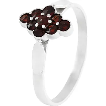 Prsten Český granát - prsten stříbrný GT-6270885 - velikost 56