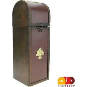Dřevěná krabice na víno 35 cm (Luxusní obal na víno)