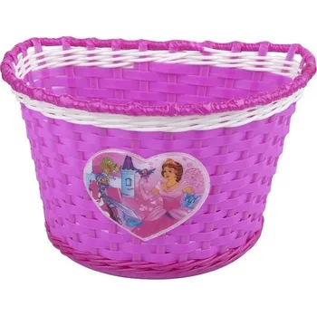 Košík na láhev Dětský košík na řídítka Dívčí růžovo-bílá