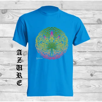 Chlapecké tričko detske-levne-bavlnene-tricko-potisk-keltske-konopi Barva: Azure - azurově modrá, velikost: 164