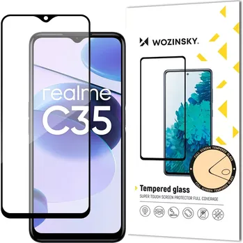 Wozinsky 5D tvrzené sklo s rámečkem pro Realme C35 , černá 5907769309540