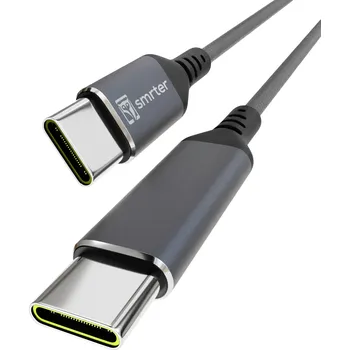 Prodlužovací kabel Smrter Kabel USB-C USB 2.0 USB-C ® zástrčka, USB-C ® zástrčka 2.00 m antracitová s funkcí OTG, kulatý, látkový potah SMRTER_SPEEDY100_L_AT