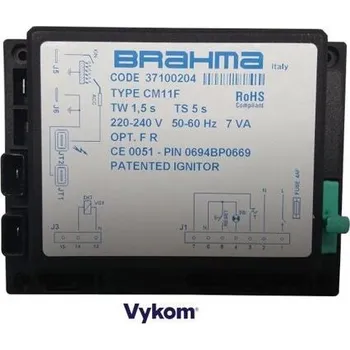 Příslušenství ke kotli Řídící a zapalovací automatika Brahma CM 11 F, Tw 1,5s, Ts 5s