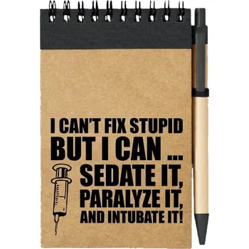 Sešit Poznámkový blok I CAN'T FIX STUPID