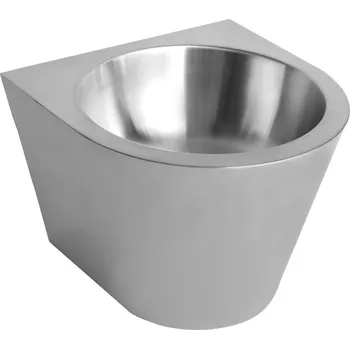 Umyvadlo NOFER Závěsné umyvadlo bez otvoru pro baterii 360x270x360 mm, nerez mat, 13036.C.S
