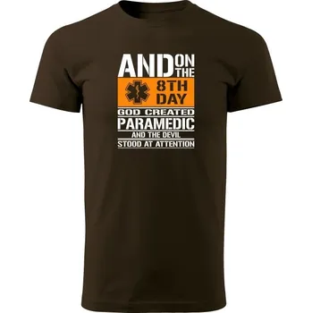 Pánské tričko Tričko PARAMEDIC 8th day - hnědá