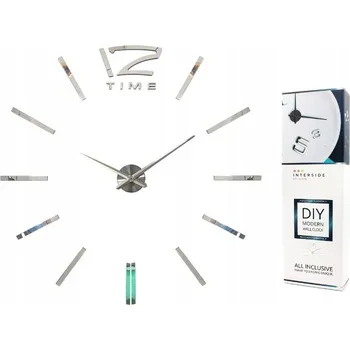 Hodiny Velké Nástěnné hodiny Stribrny Barva SPRZ9 (ZEG)