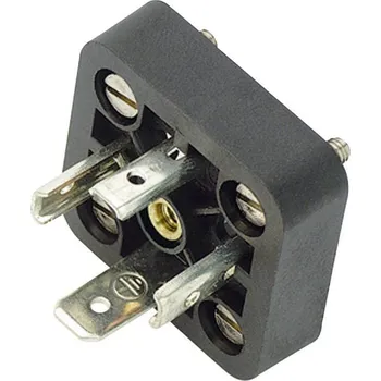 Elektrická zásuvka Magnetická ventilová propojka provedení typu A série 210 černá počet pólů:3 plus PE 43-1715-000-04 binder Množství: 1 ks