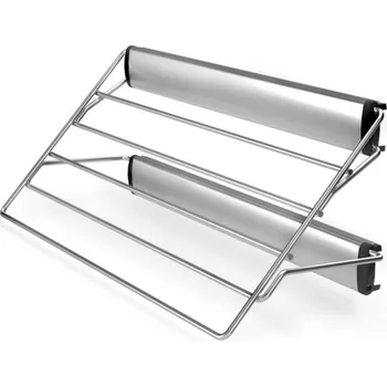 Věšák Interex design Výsuvný věšák na kalhoty s tlumičem nárazů / Stříbrný