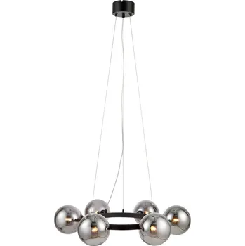 Závěsné svítidlo s černou konstrukcí Markslöjd Circle 6L ID_1379431