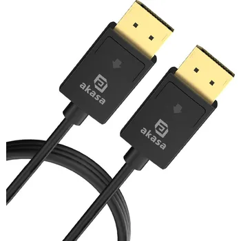 Video redukce AKASA - PROSLIM 8K DisplayPort Cable AK-CBDP26-20BK