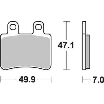 Brzda pro motocykl Brzdové destičky TRW Lucas přední YAMAHA XT 125 R rok 05-13
