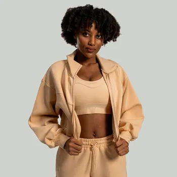 Dámská mikina STRIX Dámská mikina Lunar Zip-Up Sandshell M cream