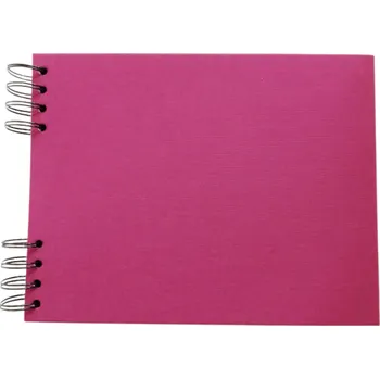 Fotoalbum Album DeLux - Růžová sytá A5 ležící - bílé listy